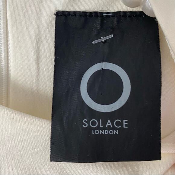 Solace London Lazark Cut Out Mini Dress Cream Ivory size 8 - Picture 9 of 11